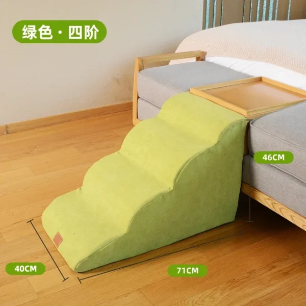 Pet Dog Stairs Bed Steps Small Older Dog Ladder Slope Non-Slip Ladder Bedside Sofa Removable and Washable - Image 10