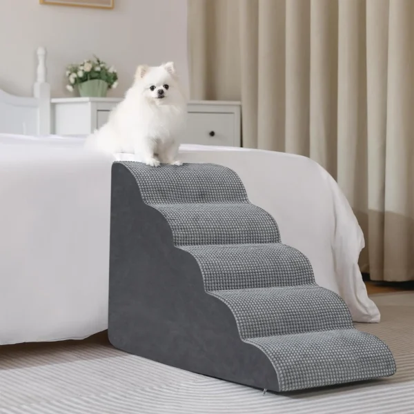 Pets Steps For Dogs Cats Non-Slip Dog Training Stairs Removable and Washable 3 4 5 Steps - Image 7