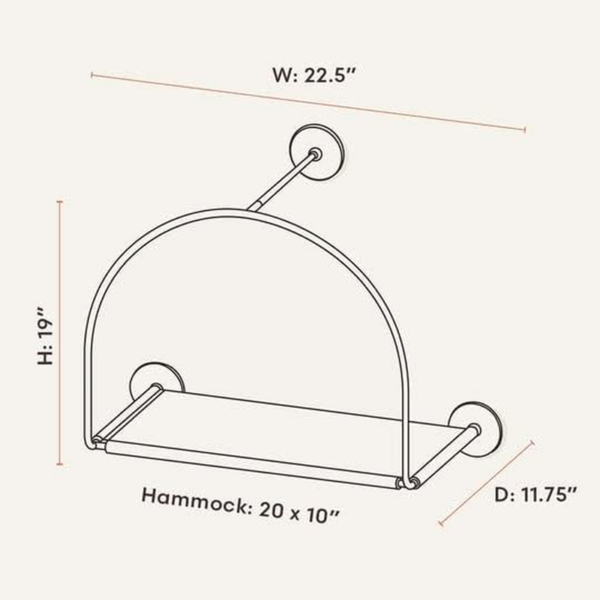 Cloud Nine Window Cat Hammock by , Designed for Strength with 3 Suction Cup 30 Lb Weight Support, Beds for Indoor Cats - Image 6