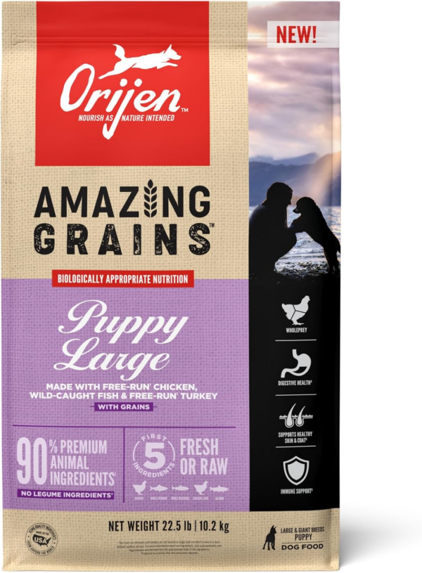 Amazing Grains Original Dry Dog Food, High Protein Dog Food, Fresh or Raw Ingredients - Image 9