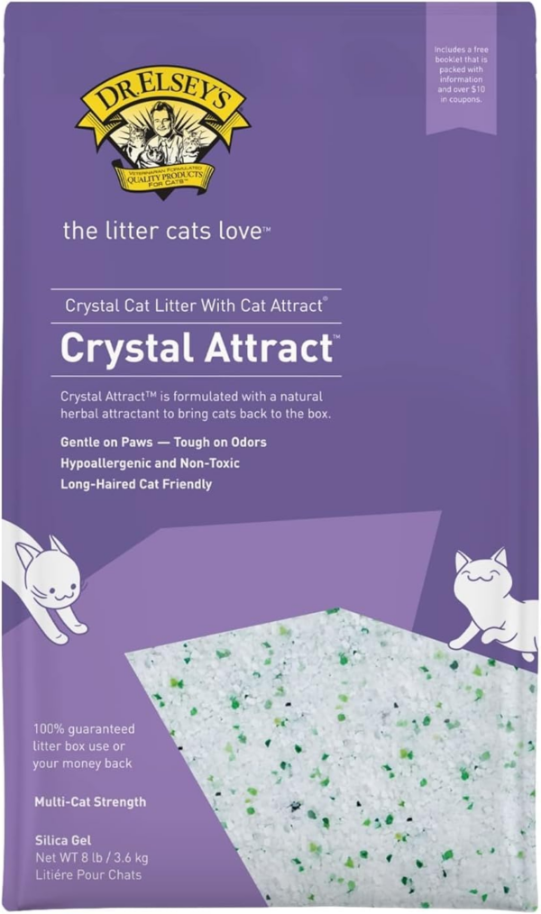 Crystal Attract Silica Cat Litter, 8Lbs - Image 9