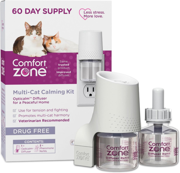 Multi Cat Calming Diffuser: 1 Pheromone Diffuser & 1 Refill (30 Days) - Image 11