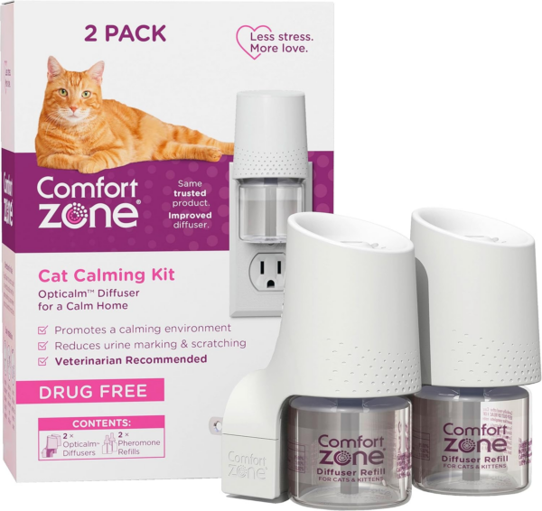 Cat Calming Diffuser: 2 Pheromone Diffusers & 2 Refills - Image 10