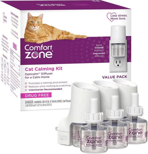 Cat Calming Diffuser: 2 Pheromone Diffusers & 2 Refills - Image 8