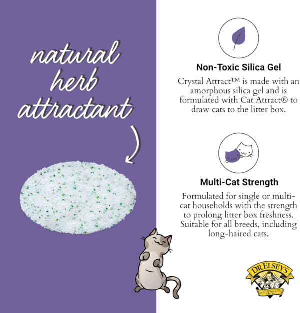 Crystal Attract Silica Cat Litter, 8Lbs - Image 4