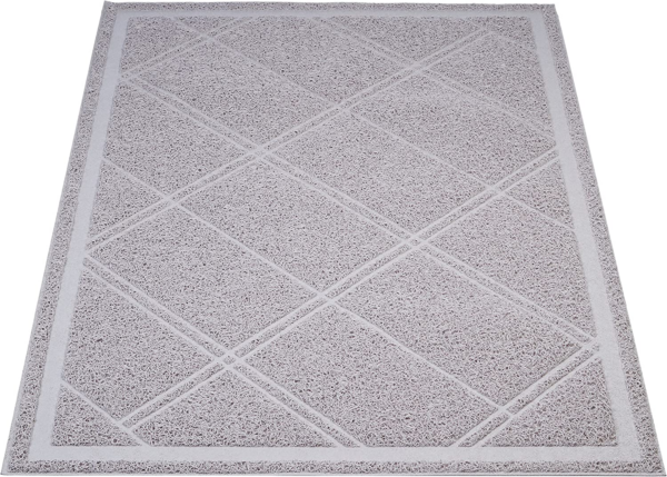 Less-Mess Cat Litter Box Mat, Unscented, 24" X 35", Grey - Image 8