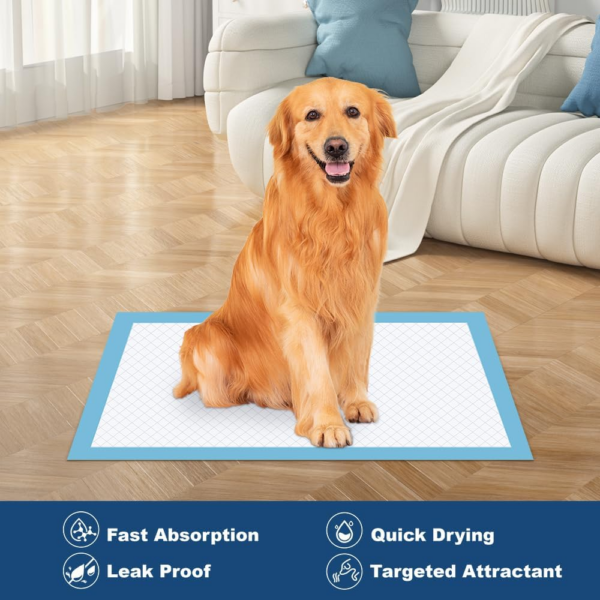 50 Count 28” X 34” XL Disposable Dog Pee Pads, Super Absorbent Leakproof Quick Drying Puppy Pee Pads for Dogs, Extra Large Disposable Dog Training Pads - Image 8