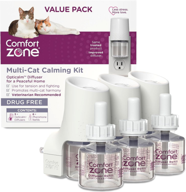 Multi Cat Calming Diffuser: 1 Pheromone Diffuser & 1 Refill (30 Days) - Image 10